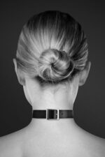 Чокер з кільцем для повідця Bijoux Pour Toi - FETISH Black, екошкіра - Зображення 2
