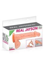 Фалоімітатор Real Body — Real Jayson Flesh, TPE, діаметр 4 см - Зображення 3