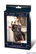Сукня-сітка з декольте Anne De Ales FETISH DINNER Black S / M, оголене плече - Зображення 3
