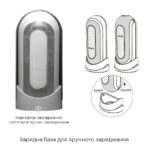 Вібромастурбатор Tenga Flip Zero Electronic Vibration White, змінна інтенсивність, розкладний - Зображення 7
