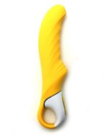 Потужний вібратор Satisfyer Vibes Yummy Sunshine з гнучким стовбуром і стимул. рельєфом, 12 режимів - Зображення 2