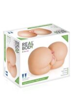 Мастурбатор-попка Real Body — Nice Ass, два входи: вагіна та попка - Зображення 3