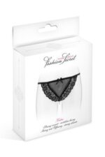 Трусики-стрінги з перлинною ниткою Fashion Secret KATIA Black - Зображення 3
