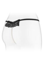 Трусики-стрінги з перлинною ниткою Fashion Secret KATIA Black - Зображення 2