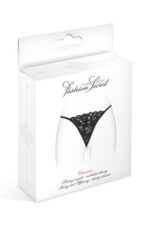 Трусики-стрінги з перлинною ниткою Fashion Secret VENUSINA Black - Зображення 3