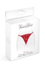 Трусики-стрінги з перлинною ниткою Fashion Secret VENUSINA Red - Зображення 3