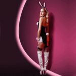 Еротичний костюм зайчика "Милашка Джейн" One Size, сукня, вушка, панчохи, трусики, браслети і чокер - Зображення 2
