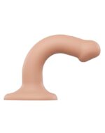 Насадка для страпону Strap-On-Me Dual Density Dildo Flesh S, діаметр 2,7 см, двошарова, гнучкий - Зображення 2
