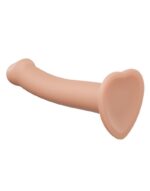 Насадка для страпона Strap-On-Me Dual Density Dildo Flesh M, діаметр 3,3 см, двошарова, гнучкий - Зображення 3