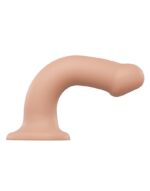 Насадка для страпону Strap-On-Me Dual Density Dildo Flesh L, діаметр 3,7 см, двошарова, гнучкий - Зображення 2