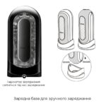 Вібромастурбатор Tenga Flip Zero Electronic Vibration Black, змінна інтенсивність, розкладний - Зображення 7