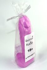 Крафтове мило-член із присоскою Чистий Кайф Violet size L, натуральне - Зображення 2