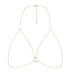Ланцюжок портупея Bijoux Indiscrets Magnifique Bra Chain - Gold, прикраса на тіло - Зображення 2