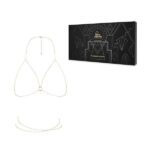 Ланцюжок портупея Bijoux Indiscrets Magnifique Bra Chain - Gold, прикраса на тіло - Зображення 4