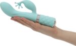 Розкішний вібратор-кролик Pillow Talk - Kinky Teal з кристалом Сваровські, потужний - Зображення 5