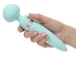 Вібромасажер 2в1 PILLOW TALK - Sultry Teal, класичний масажер і вібратор з ротацією, підігрів - Зображення 3