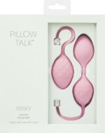 Розкішні вагінальні кульки PILLOW TALK - Frisky Pink з кристалом, діаметр 3,2 см, вага 49-75гр - Зображення 9