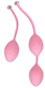 Розкішні вагінальні кульки PILLOW TALK - Frisky Pink з кристалом, діаметр 3,2 см, вага 49-75гр - Зображення 11