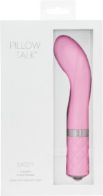 Розкішний вібратор Pillow Talk - Sassy Pink з кристалом Сваровські для точки G, подарункова упаковка - Зображення 9
