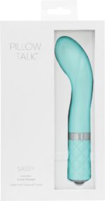 Розкішний вібратор Pillow Talk - Sassy Teal з кристалом Сваровські для точки G, подарункова упаковка - Зображення 8