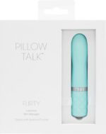 Розкішний вібратор PILLOW TALK - Flirty Teal з кристалом Сваровські, гнучка голівка - Зображення 8