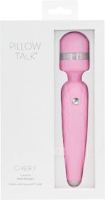 Розкішний вібромасажер PILLOW TALK - Cheeky Pink з кристалом Swarovsky, плавне підвищення потужності - Зображення 6