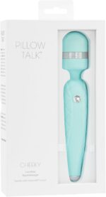Розкішний вібромасажер PILLOW TALK - Cheeky Teal з кристалом Swarovsky, плавне підвищення потужності - Зображення 10