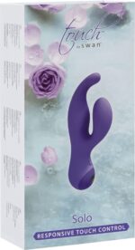 Вібратор-кролик з сенсорним управлінням Touch by SWAN - Solo Purple, глибока вібрація, для точки G - Зображення 9