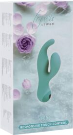Вібратор-кролик з сенсорним управлінням Touch by SWAN - Solo Teal, глибока вібрація, для точки G - Зображення 10