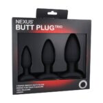 Набір анальних пробок Nexus Butt Plug Trio, макс. діаметр 3–4–5 см - Зображення 2