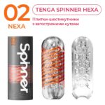 Мастурбатор Tenga Spinner 02 Hexa з пружною стимулювальною спіраллю всередині, стандартна спіраль - Зображення 4