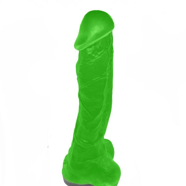 Крафтове мило-член із присоскою Чистый Кайф Green size XL, натуральне