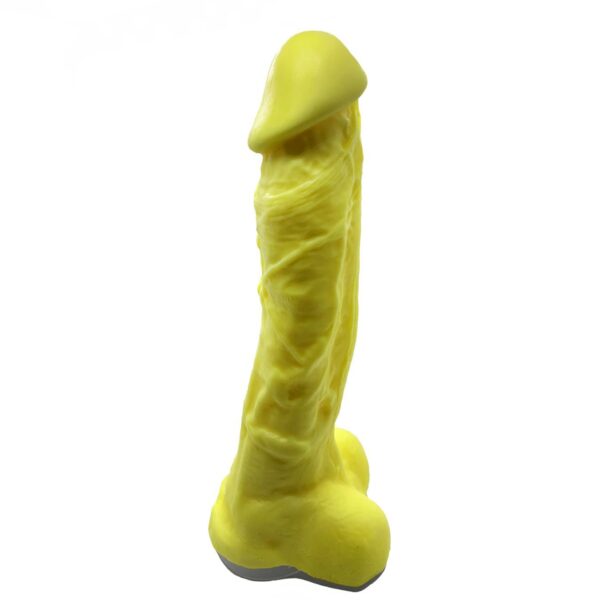 Крафтове мило-член із присоскою Чистый Кайф Yellow size XL, натуральне