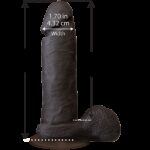 Фалоімітатор Doc Johnson The Realistic Cock 6 inch Black - ULTRASKYN, Vac-U-Lock, діаметр 4,3 см - Зображення 2