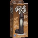 Фалоімітатор Doc Johnson The Realistic Cock 6 inch Black - ULTRASKYN, Vac-U-Lock, діаметр 4,3 см - Зображення 3