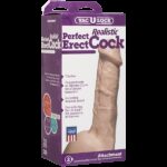 Фалоімітатор Doc Johnson - 7 Inch Perfect Erect Cock, велика головка, Vac-U-Lock - Зображення 2