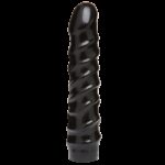 Дилдо Doc Johnson CodeBlack - 8 Inch Raging Vac-U-Lock із стимулювальним рельєфом, діаметр 3,8 см