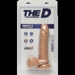 Фалоімітатор Doc Johnson The D - Perfect D - 7 Inch With Balls - FIRMSKYN, діаметр 4,5 см - Зображення 2