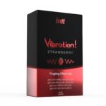 Рідкий вібратор Intt Vibration Strawberry (15 мл), густий гель, дуже смачний, діє до 30 хвилин - Зображення 3