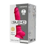 Фалоімітатор SilexD Johnny Pink (MODEL 1 size 7in), двошаровий, силікон + Silexpan, діаметр 3,8см - Зображення 3