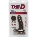 Фалоімітатор Doc Johnson The D - Super D - 6 Inch With Balls - ULTRASKYN - Chocolate, діаметр 3,8 см - Зображення 2