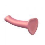 Насадка для страпону Strap-On-Me Mono Density Dildo Rose M, діам. 3,3 см, одношаровий силікон, гнучк - Зображення 2