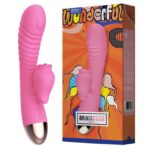 Вібратор-кролик з підігрівом і пустотливим язичком для клітора Leten Wonderful Pink - Зображення 2