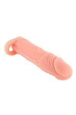 Насадка на член Real Body — Real Extender HUGY з відкритою головкою та кільцем для мошонки - Зображення 2