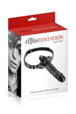 Кляп з подвійним фалоімітатором Fetish Tentation Double Penis Gag - Зображення 2