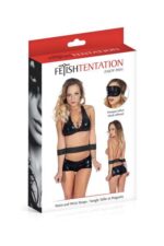 Фіксатор для талії і рук Fetish Tentation Waist and Wrist Straps з маскою на очі - Зображення 3