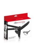 Подвійний страпон Fetish Tentation Strap-On with Double Dildo Black - Зображення 3