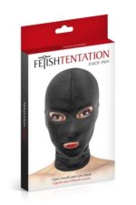 Капюшон для БДСМ з відкритими очима та ротом Fetish Tentation - Зображення 2