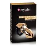 Клітка для члена з електростимуляцією Mystim Pubic Enemy No 1 - Gold Edition - Зображення 4