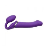 Безремінний страпон з вібрацією Strap-On-Me Vibrating Violet L, діам. 3,7 см, пульт ДК, регульований - Зображення 6